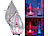 Lunartec Mundgeblasene LED-Glas-Ornamente in Tropfenform, 2er-Set Lunartec LED Weihnachtsbaumkugeln