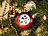 infactory Motiv-Weihnachtskugeln mit LED-Sternenhimmel, 2er-Set rot infactory Weihnachtsbaum-Kugeln