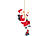 infactory Kletternder Weihnachtsmann "Santa Crawl" infactory Singende und kletternde Weihnachtsmänner zum Aufhängen