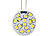 Luminea LED-Stiftsockellampe mit 15 LEDs, G4 (12 V), kaltweiß, vertikal, 120° Luminea LED-Stifte G4 (tageslichtweiß)