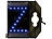Lunartec LED-Letter Z - blau Lunartec LED-Leuchtbuchstaben