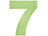 Lunartec Nachleuchtende Hausnummer "Ziffer 7" Lunartec Selbstleuchtende Hausnummern