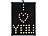 Lunartec Individuelles Leuchtschild mit 60 Steck-LEDs und Farbkappen Lunartec LED Pinnwände