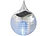 Lunartec Wetterfeste Solar-Baumkugel mit LED-Farbwechsler für draußen Lunartec LED Weihnachtsbaumkugeln