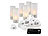 Lunartec 6 Akku-LED-Teelichter mit Acrylgläsern, Ladestation und Fernbedienung Lunartec Akku-LED-Teelicht-Sets mit Ladestation
