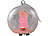 Lunartec Mundgeblasene LED-Milchglas-Ornamente in Kugelform, 2er-Set Lunartec LED Weihnachtsbaumkugeln