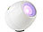 Lunartec Weiße LED-Stimmungsleuchte mit Touch-Farbregler, 256 Farben Lunartec Stimmungsleuchten