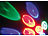 Lunartec 4er-Set mobile Mini-LED-Discolichter mit Batteriebetrieb Lunartec LED-Disco-Lampen mit Farbwechsel (RGB)