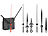 St. Leonhard Funk-Uhrwerk mit 3 Zeigersets für selbstgestaltete Uhren St. Leonhard Funkuhrwerke