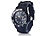 St. Leonhard Sportliche Silikon-Quarz-Armbanduhr, Lupen-Mineralglas, schwarz St. Leonhard Unisex-Silikon-Armbanduhren