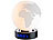 infactory Designer-Tischlampe "Weltkarte" mit integriertem Wecker infactory Tischlampen mit integriertem Wecker