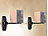 auvisio Lautsprecher-Wandhalterung im 2er-Set, je bis 10 kg belastbar auvisio Wandhalterungen für Lautsprecher Boxen