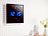 Lunartec LED-Funk-Wanduhr mit Sekunden-Lauflicht durch blaue LEDs Lunartec
