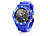 Crell Multifunktions-Uhr mit Silikon-Armband, Ultramarin
