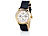 St. Leonhard Luxus-Automatik-Uhr Edelstahl vergoldet, mit Sichtboden St. Leonhard Automatik-Herren-Armbanduhren