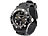PEARL Silikon Armbanduhr schwarz PEARL Unisex-Silikon-Armbanduhren