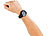PEARL Silikon Armbanduhr schwarz PEARL Unisex-Silikon-Armbanduhren