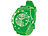 PEARL Silikon Armbanduhr grün PEARL Unisex-Silikon-Armbanduhren