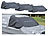 PEARL 3er-Set Anti-Eis-Kfz-Scheibenabdeckung, Magnet-Fixierung, 270 x 94 cm PEARL Anti-Eis-Front- & Seitenscheiben-Abdeckungen mit Magnet