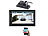 Creasono 2-DIN-MP3-Autoradio mit Touchdisplay und Farb-Rückfahrkamera Creasono