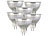 Luminea 18er-Set LED-Spot mit Glasgehäuse GU5.3, 6 W, 500 lm, 3000 K, F Luminea LED-Spots GU5.3 (warmweiß)