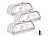 Lunartec 3er-Set Mini-LED-Treppenleuchten & Nachtlicht, PIR-Bewegungssensor Lunartec