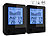 infactory 2er-Set 2in1-Thermometer & Hygrometer, Raum- & Wand-Messung infactory Hygrometer Thermometer mit Schimmel Alarm