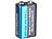 PEARL 10er-Set 9V-Block Alkaline-Batterien PEARL Alkaline Batterien (9V-Block)