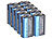 PEARL 10er-Set 9V-Block Alkaline-Batterien PEARL Alkaline Batterien (9V-Block)