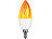 Luminea 2er-Set LED-Lampen mit Flammeneffekt, 3 Beleuchtungs-Modi, E14, 2 W, Luminea 