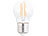 Luminea 3er-Set LED-Filament-Lampen, G45, E27, 470 lm, 4 W, 2700 K, dimmbar Luminea LED-Filament-Tropfen E27 (warmweiß)
