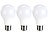 Luminea 3er-Set LED-Lampen, tageslichtweiß, 806 Lumen, E27, F, 8 Watt Luminea LED-Tropfen E27 (tageslichtweiß)