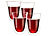 Cucina di Modena 4er-Set doppelwandige Trinkgläser, Borosilikat-Glas, spülmaschinenfest Cucina di Modena Doppelwandige Becher-Gläser