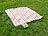PEARL Fleece-Picknick-Decke 200 x 175 cm, wasserabweisende Unterseite PEARL