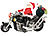 infactory Weihnachtsmann "Santa Bike" auf Motorrad infactory Singende Weihnachtsmänner mit Motorräder
