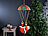 infactory 2er-Set Singender Weihnachtsmann "Santa Sky" mit Fallschirm infactory Singende Weihnachtsmänner mit Fallschirmen