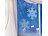 infactory Schneeflocken-Fensterdeko "Glow-in-the-dark", 10er-Set infactory Nachleuchtende Weihnachts-Fenster-Dekorationen