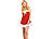 infactory Weihnachtskleidchen aus Samt  "Sexy Santa" inkl. Mütze Gr S infactory Damen-Weihnachtskleidchen