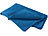 PEARL Mikrofaser-Duschtuch 140 x 70 cm, blau PEARL