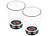 infactory Shotglas mit Würfel-LEDs im 2er-Set infactory LED-Gläser