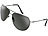 PEARL Sonnenbrille im legendären Piloten-Style (UV-Schutz 400) PEARL Piloten-Sonnenbrillen