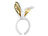 infactory Goldene Bunny-Ohren aus Plüsch