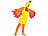 infactory Kinder Faschings-Kostüm "Funny Chicken",Größe 128