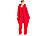 PEARL basic Jumpsuit aus flauschigem Fleece, rot, Größe L PEARL basic Jumpsuits