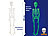 infactory Halloween-Deko-Skelett für Schwarzlicht, 90 cm infactory Skelette