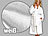 PEARL basic Kuscheliger Mikrofaserbademantel weiß, Gr. L PEARL basic Bademäntel aus Mikrofasern