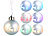 Lunartec Christbaumkugeln mit Farbwechsel-LEDs, Ø 8cm, 4er-Set Lunartec 