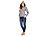 PEARL outdoor Fleece-Jacke mit Kapuze für Frauen, Größe M, grau PEARL outdoor Damen-Fleece-Jacken