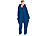 Kuschelanzug Erwachsene: PEARL Jumpsuit aus flauschigem Fleece, blau, Größe S
