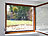 infactory Fliegengitter für Fenster, 130 x 150 cm inkl. Klebeband, 4er infactory